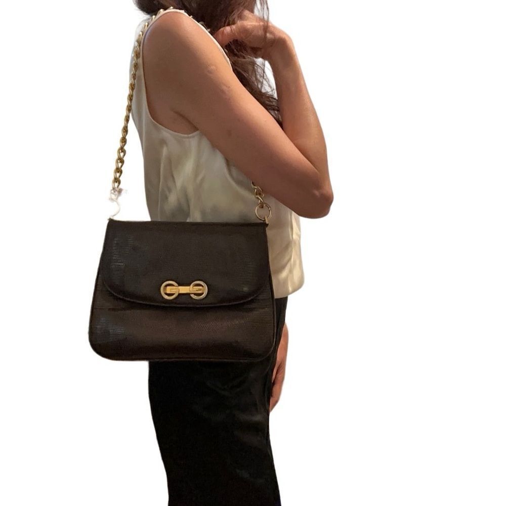 Gucci crocodile leather shoulder bag - Picture 2 of 16